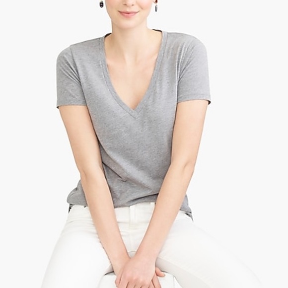 Set of 2 J Crew Cotton V-Neck T-Shirts, Large - Picture 10 of 11